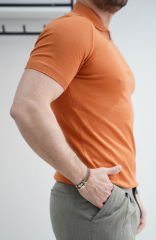 YAKA FERMUARLI TRİKO TSHIRT