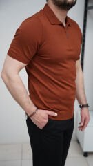 YAKA FERMUARLI TRİKO TSHIRT