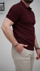 YAKA FERMUARLI TRİKO TSHIRT